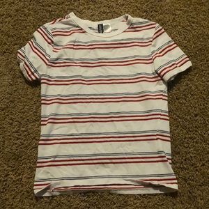H&M: Red and Blue stripes Shirt